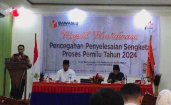 Bawaslu Kota Pariaman gelar Rapat Koordinasi Pencegahan Penyelesaian Sengketa Proses Pemilu Tahun 2024