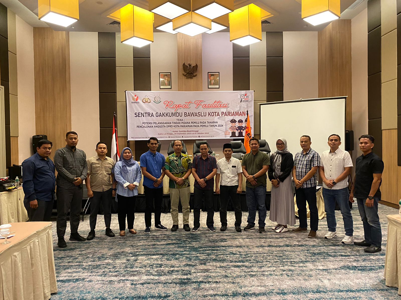 Bawaslu Pariaman mengadakan Rapat Fasilitasi Sentra Gakkumdu Kota Pariaman