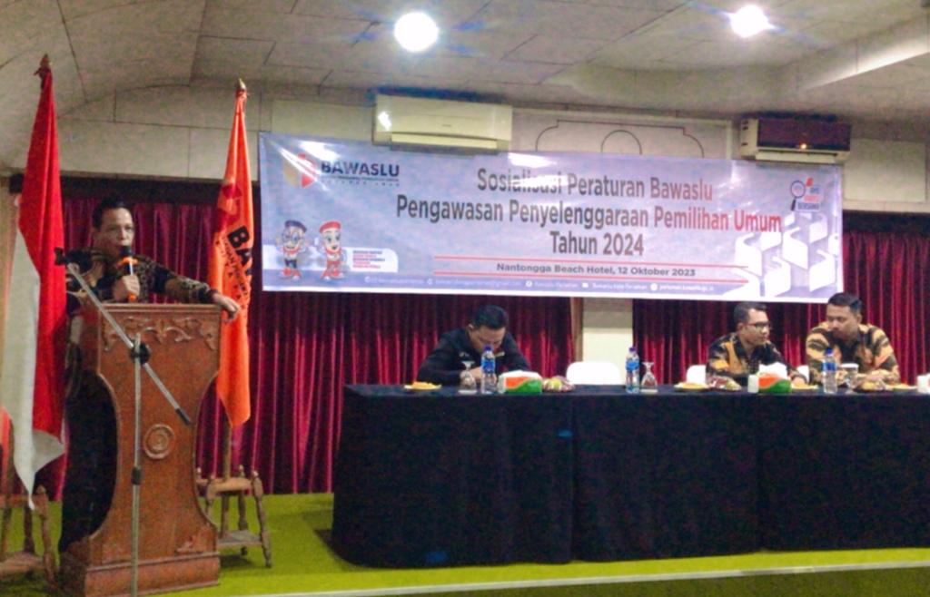 Bawaslu Kota Pariaman Gelar Sosialisasi Peraturan Bawaslu dalam Pengawasan Penyelenggaraan Pemilu 2024