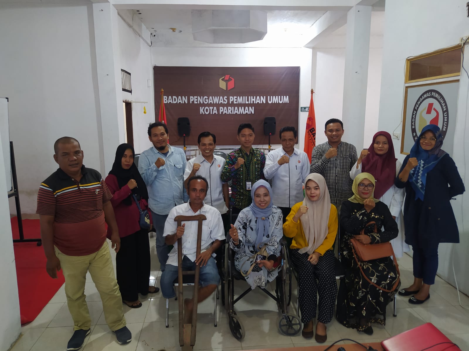 Bawaslu Kota Pariaman Rakor Penguatan Pemahaman Pengawasan Penyandang Disabilitas