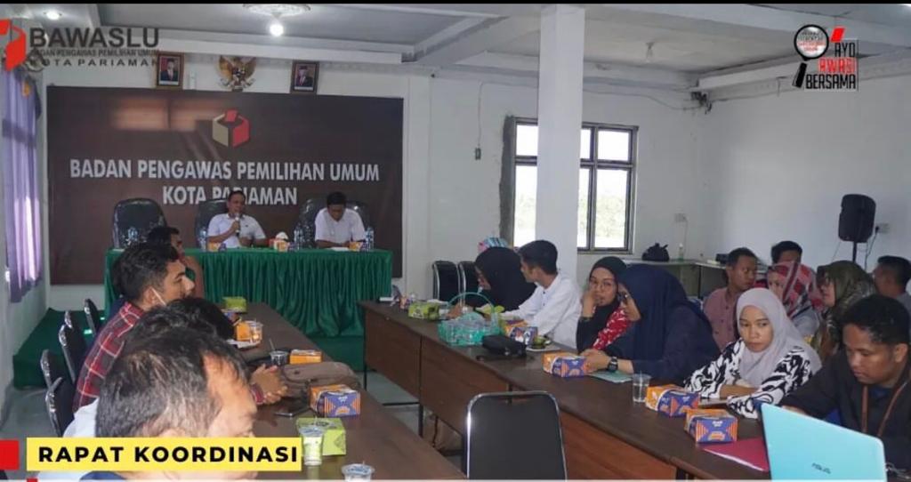 Bawaslu Kota Pariaman Gelar Rapat Koordinasi Hasil Pengawasan Penyusunan DPSHP Akhir