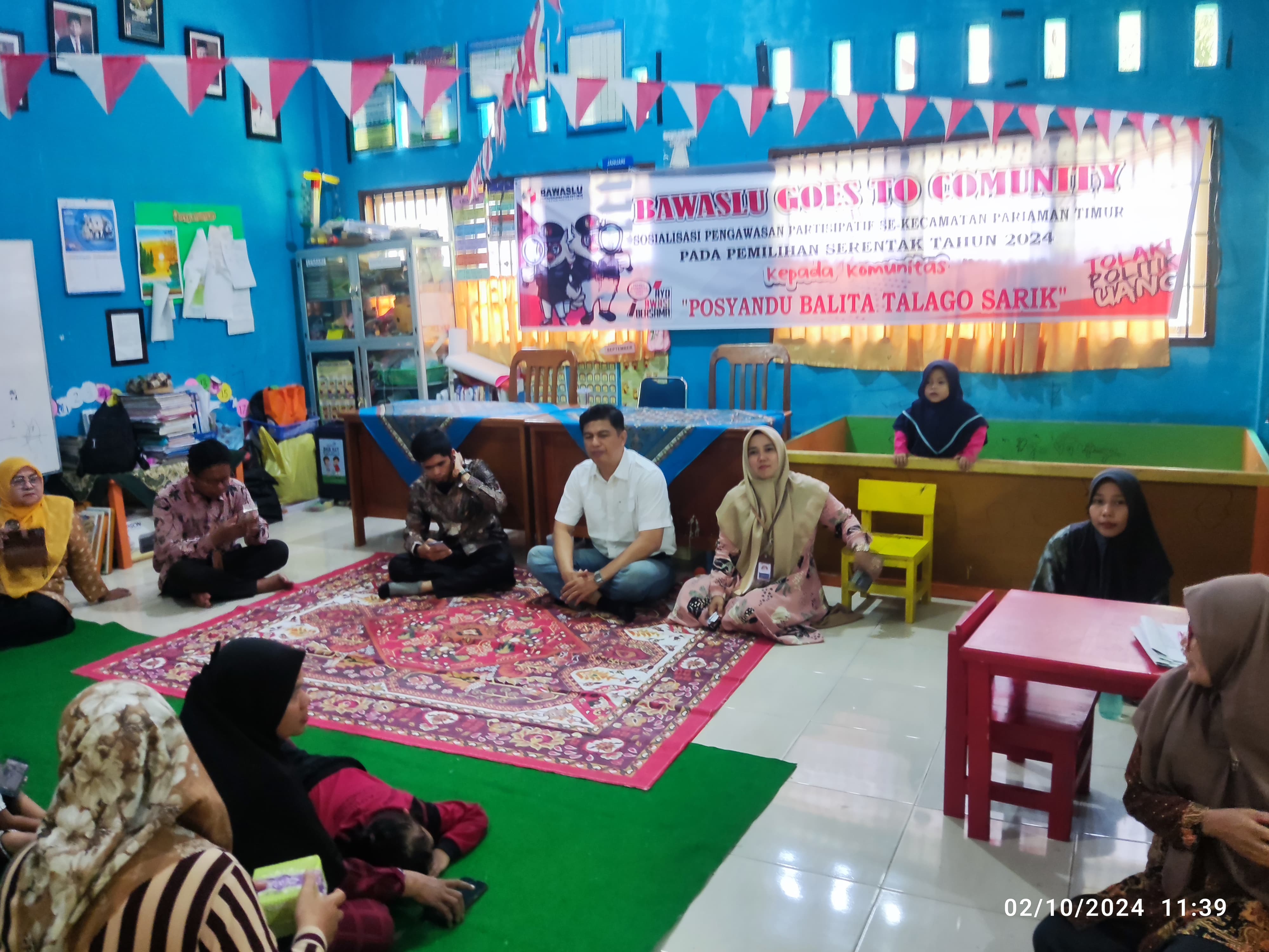 Panwaslu Kecamatan Pariaman Timur laksanakan Bawaslu Gies to Community