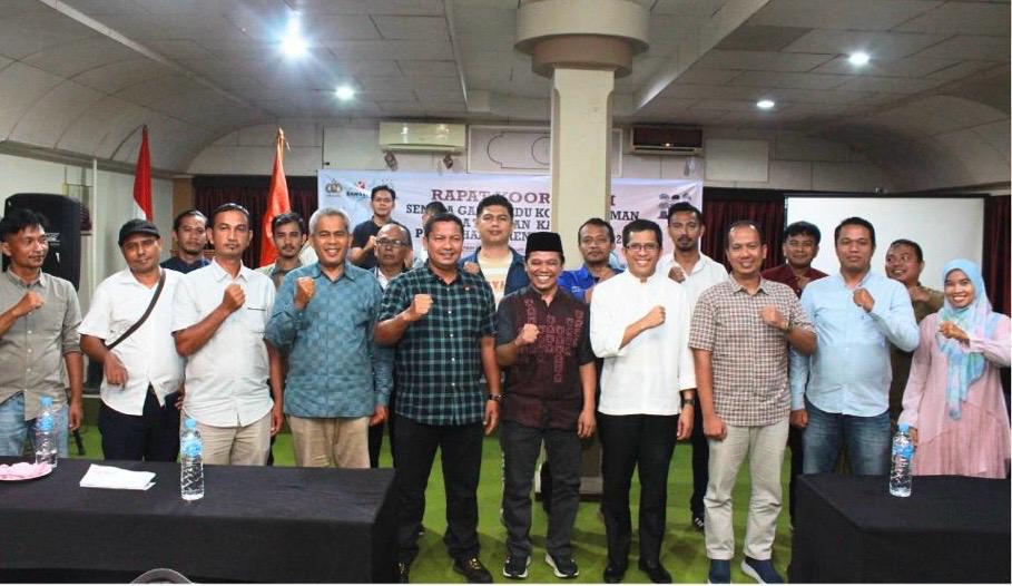 Foto bersama Bawaslu Pariaman dengan peserta Rakor Sentra Gakkumdu Kota pariaman, ;jumat-sabtu (18-19/10/24)