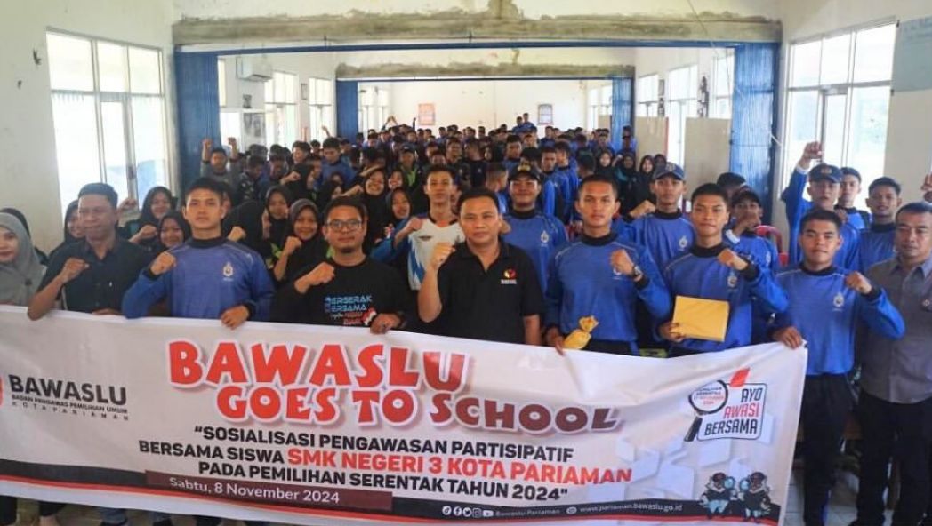 Bawaslu Goes to School ke SMKN 3 Pariaman, 09/11/24