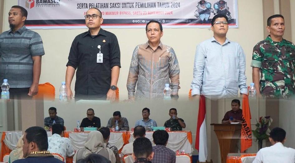 Foto pelatihan saksi yang dilaksanakan di Aula Joyo Makmur pada hari sabtu, (23/11/24)