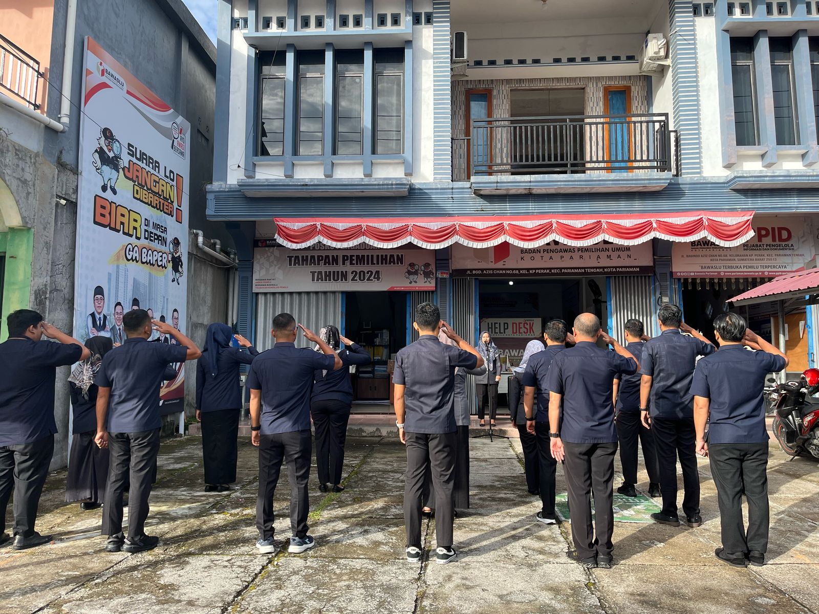 Foto Apel Pagi Bawaslu Kota Pariaman, senin 24/02/25