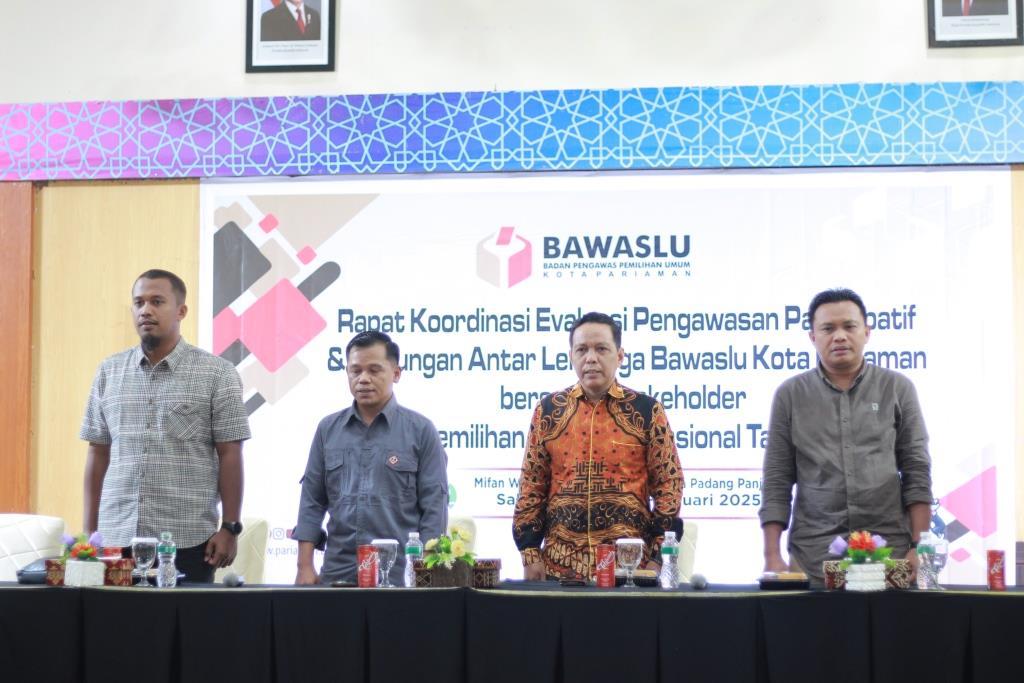 Bawaslu Kota Pariaman Adakan Evaluasi Bersama Penggerak Pengawas Partisipatif, 01/02/25
