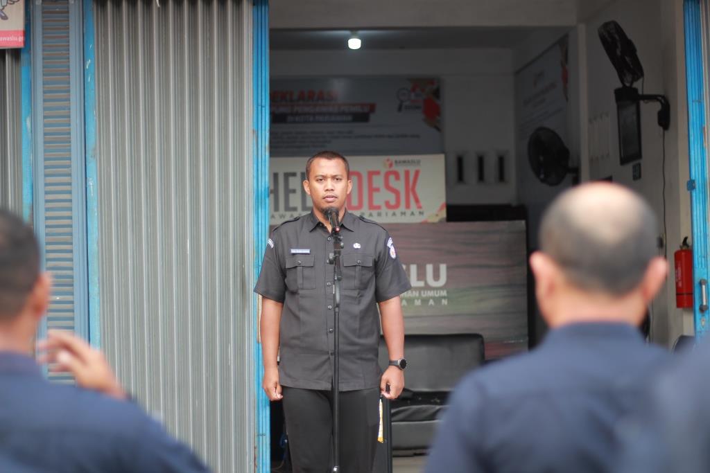 Foto apel rutin Bawaslu Kota Pariaman, 03/02/25