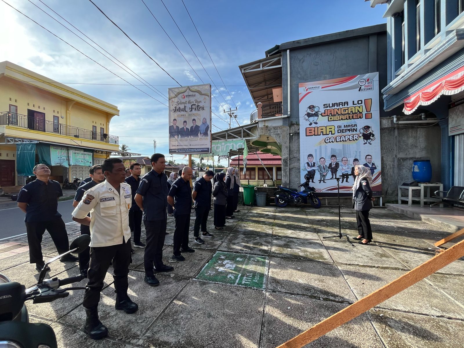 Foto apel rutin Bawaslu Kota Pariaman, 21/04/25