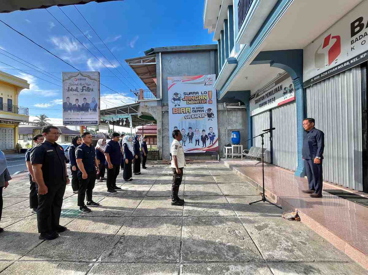 Foto apel rutin Bawaslu Pariaman, 19/05/25