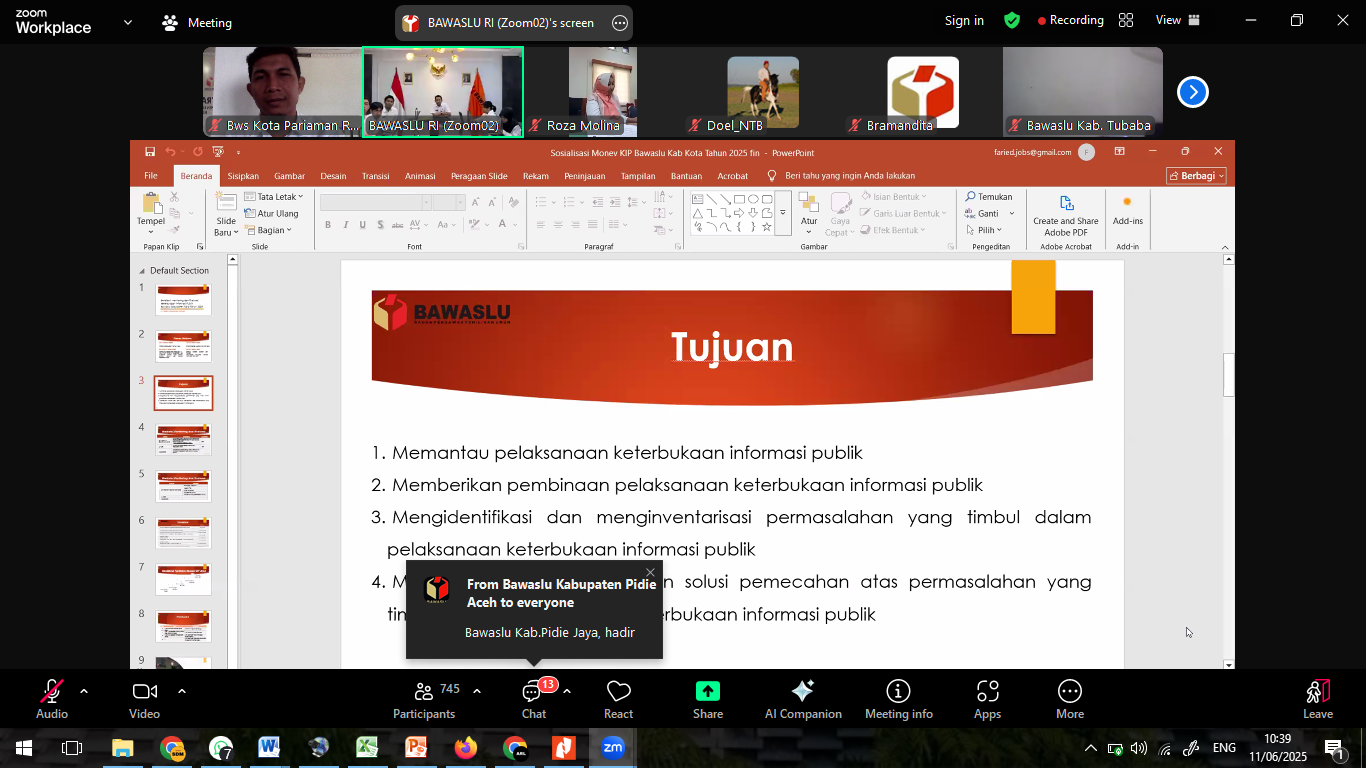 Rapat Sosialisasi Monitoring dan Evaluasi Keterbukaan Informasi Publik, 11/06/25