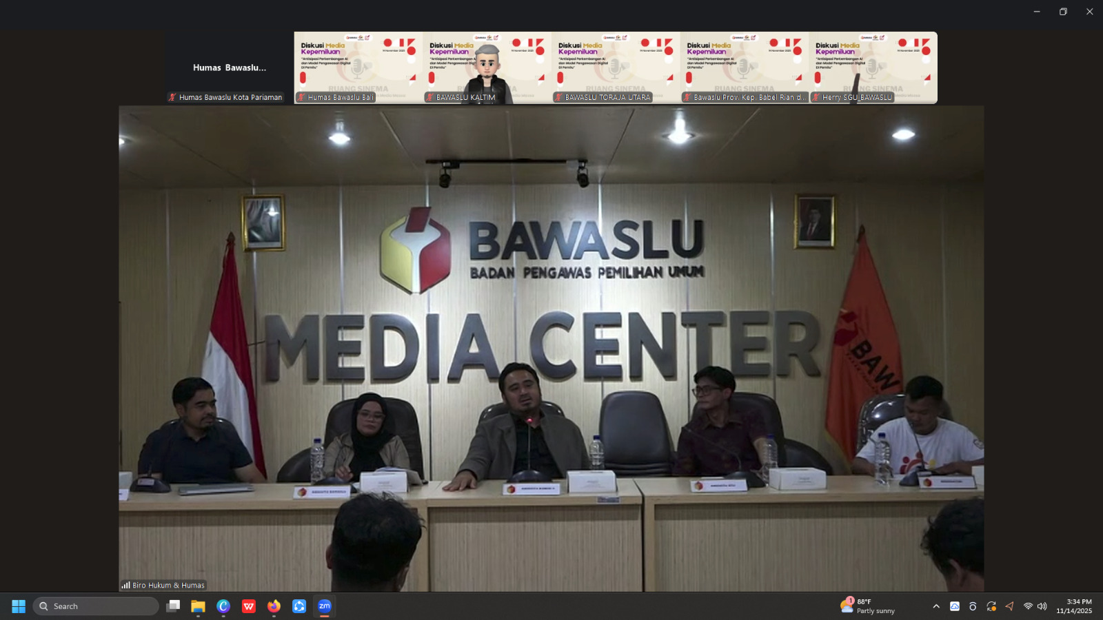 Foto Diskusi Media Kepemiluan, 14/11/25
