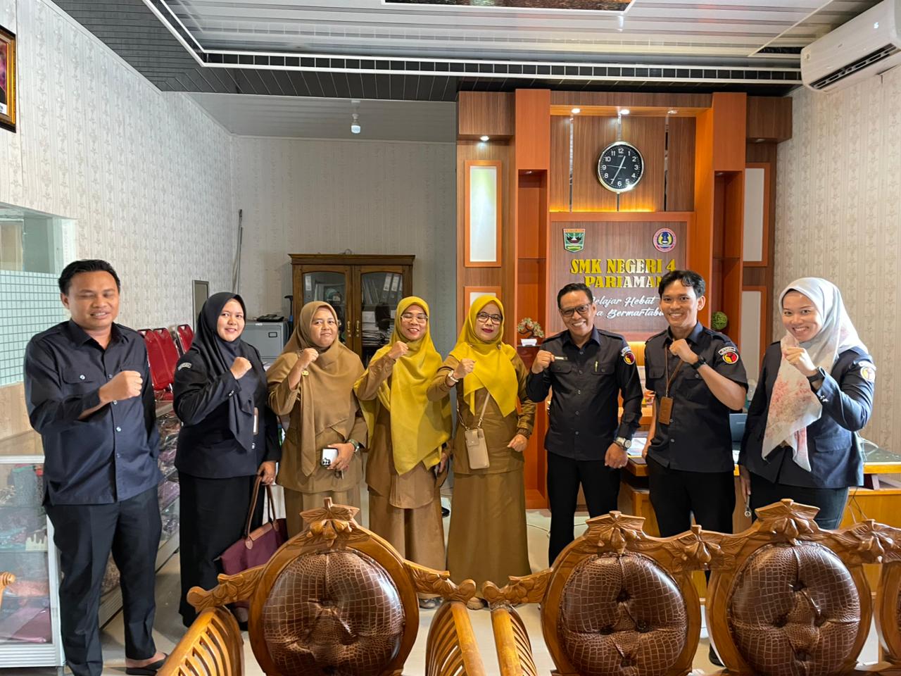 Koordinasi Bawaslu dengan SMK N 4 Pariaman terkait Persiapan Konsolidasi Demokrasi, senin 09/02/2026