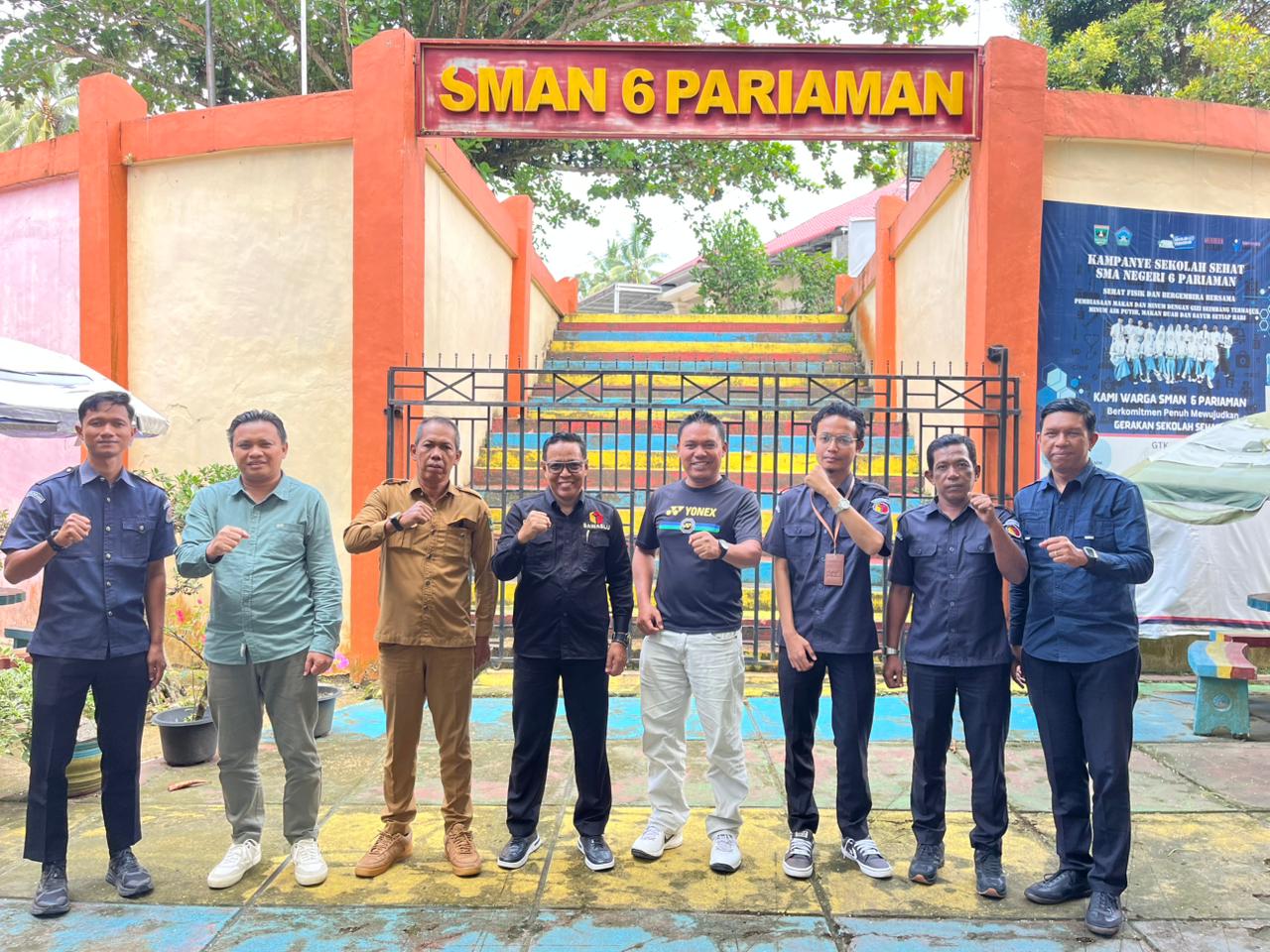 Koordinasi Bawaslu dengan SMA N 6 Pariaman terkait Persiapan Konsolidasi Demokrasi, senin 10/02/2026