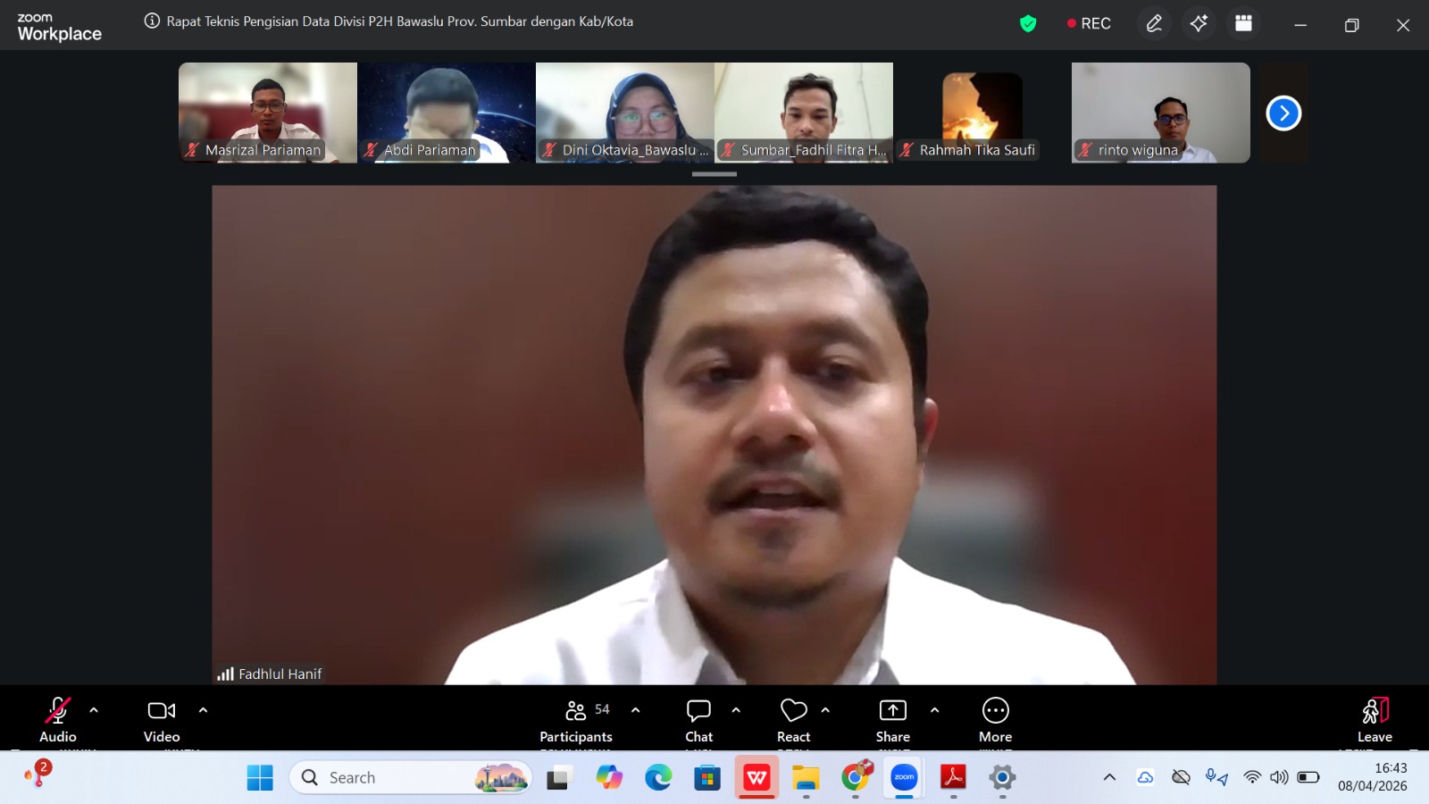 Rapat Teknis terkait Kerja-Kerja Pengawasan, 08/04/2026