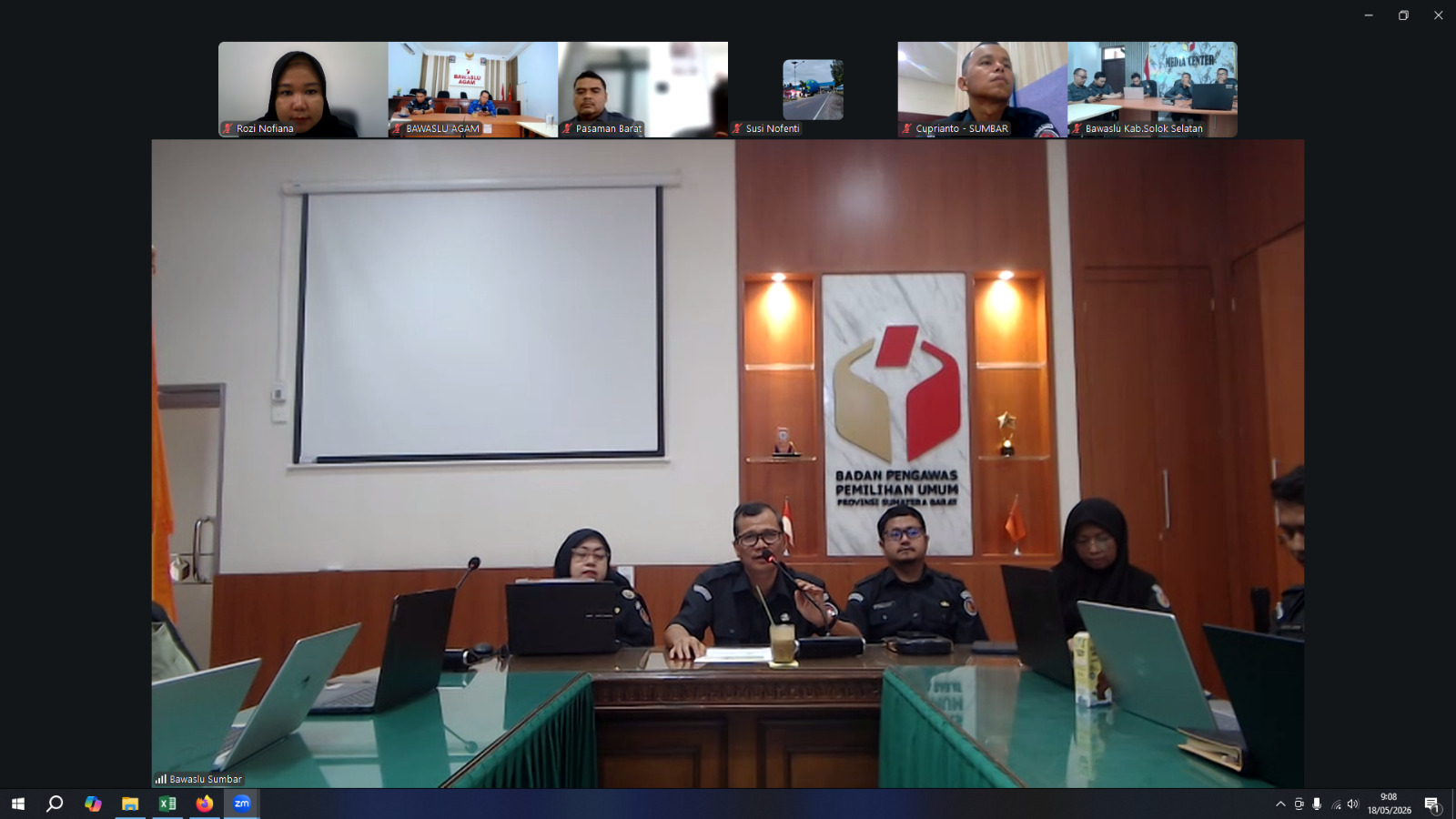 Sosialisasi Rencana Aksi, Evaluasi dan Pelaporan Monitoring Rencana Aksi Bawaslu, senin 18/05/2026