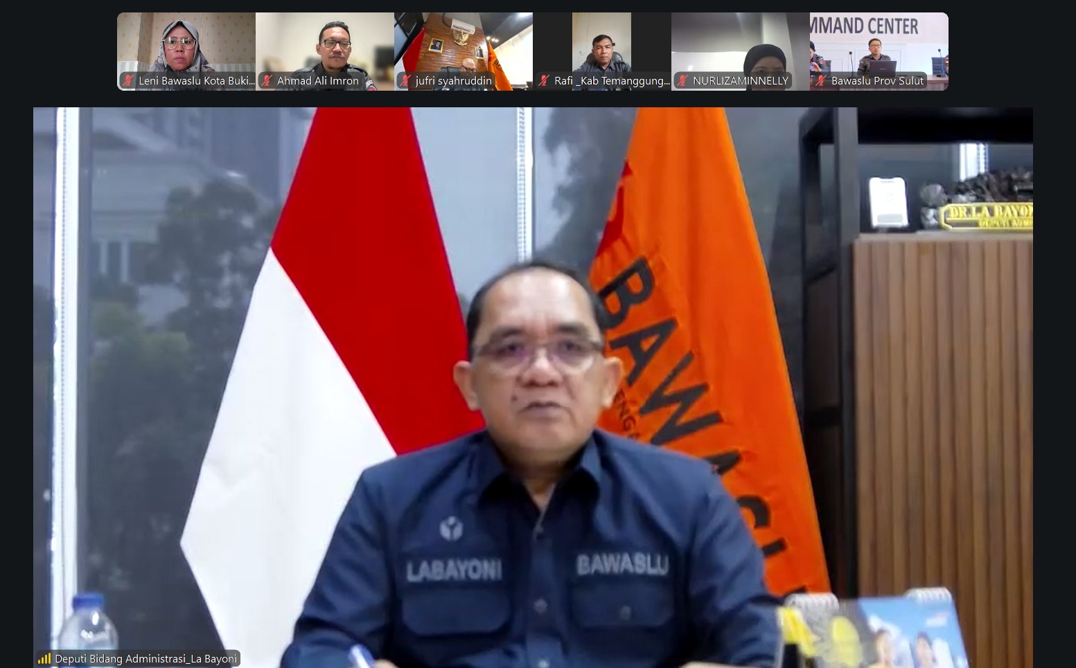 Rapat Kerja terkait Pembinaan dan Evaluasi Bawaslu, 22/06/2026.