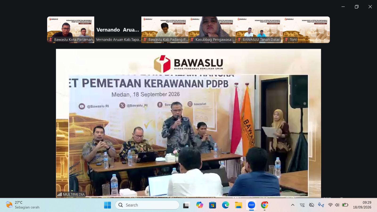 Sosialisasi Uji Petik Daftar Pemilih Berkelanjutan, 18/09/26