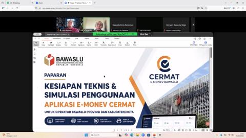 Bawaslu Pariaman Ikuti Rapat Teknis Pengoperasian Aplikasi CERMAT E-Monev IKU, 29/09/26