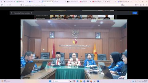 Bawaslu Kota Pariaman mengikuti rapat evaluasi pengawasan Pleno Pemutakhiran Data Pemilih Berkelanjutan (PDPB) Triwulan III Tahun 2026, 01/10/26