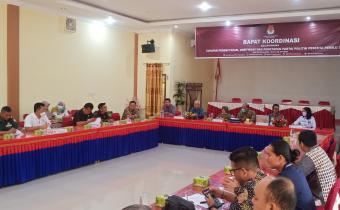 Ketua Bawaslu Kota Pariaman Hadiri Rakor Tahapan Pendaftaran, Verifikasi dan Penetapan Parpol