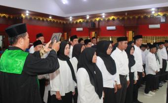 Pengambilan sumpah pelantikan PKD se-Kota Pariaman