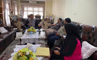 Foto saat ketua bawaslu riswan melakukan koordinasi dengan pj walikota, Roberia