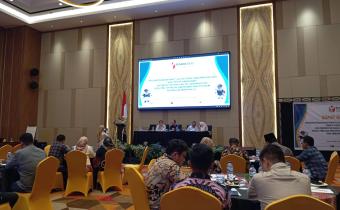Foto saat rakor pimpinan bawaslu se-Provinsi Sumbar dalam persiapan Rekapitulasi PSU tingkat Provinsi