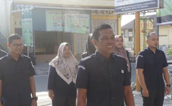 Foto saat apel pagi bawaslu