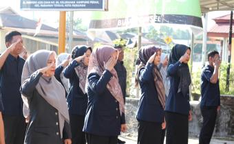 Foto saat apel pagi bawaslu