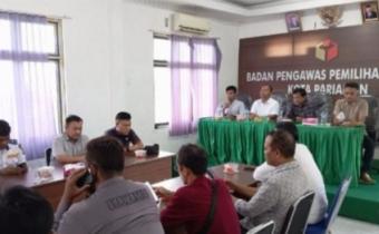 Foto saat rapat koordinasi persiapan masa tenang