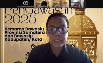 Bawaslu Pariaman laksanakan ngabuburit pengawasan bersama Bawaslu Provinsi dan Bawaslu Kabupaten/Kota se-Sumatera Barat via zoom, 14/03/25