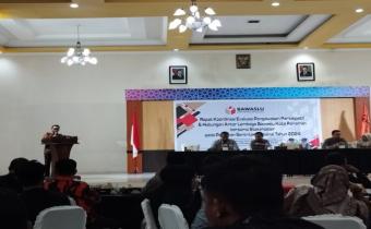 Foto Rakor Evaluasi Usai Pilkada Serentak Bawaslu Kota Pariaman, 01/02/25