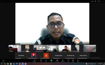 Zoom bersama Plt. Koordinator Sekretariat Bawaslu Kota Pariaman, Rinto Amarta Wiguna, 03/06/25
