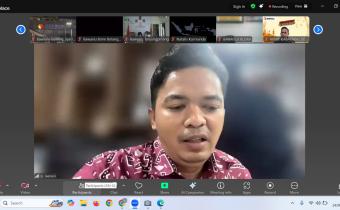Rapat Evaluasi Teknis Pengisian Form Pencegahan Online yang diselenggarakan oleh Bawaslu Republik Indonesia secara daring melalui aplikasi zoom meeting pada kamis, (14/08/25)