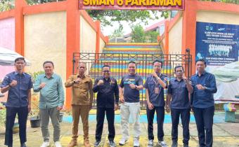 Koordinasi Bawaslu dengan SMA N 6 Pariaman terkait Persiapan Konsolidasi Demokrasi, senin 10/02/2026