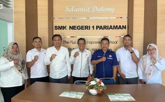 Koordinasi Bawaslu dengan SMK N 1 Pariaman terkait Persiapan Konsolidasi Demokrasi, rabu 11/02/2026