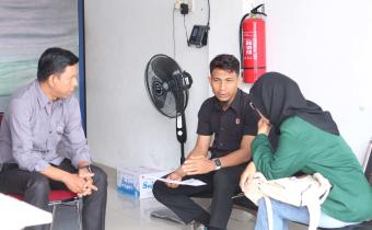 Bawaslu Kota Pariaman terima permohonan informasi dari Mahasiswa USU, selasa 21/04/2026