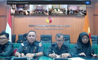 Zoom kegiatan Pembinaan Kepegawaian bagi jajaran sekretariat Bawaslu Kabupaten/Kota se-Sumatera Barat, 12/05/2026