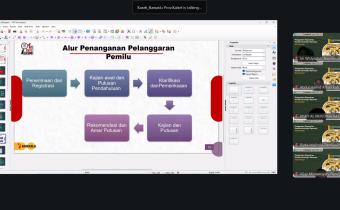 Bawaslu Kota Pariaman mengikuti pembelajaran penguatan kapasitas kesekretariatan Bawaslu Gelombang 1 hari kedua, 19/06/26
