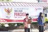 Anggota Bawaslu Kota Pariaman, Elmahmudi sedang menyampaikan amanat Pembina Upacara dalam peringatan Hari Lahir Pancasila, senin 01/06/2026